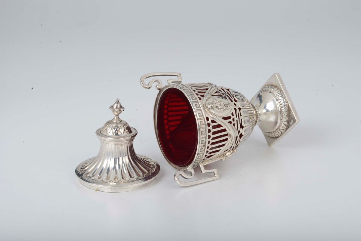 Vaso Biansato in Argento con Corpo Traforato, Argentiere Samuel-wood, Londra 1772