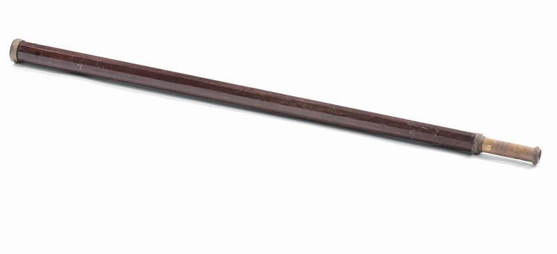 Cannocchiale da marina in ottone e legno, XIX secolo  - Auction Antique and Old Masters - I - Cambi Casa d'Aste