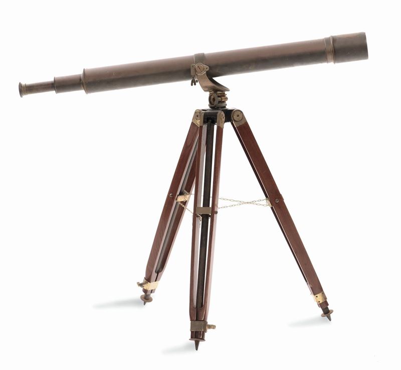 Cannocchiale ad un allungo in ottone, XIX secolo  - Auction Antique and Old Masters - I - Cambi Casa d'Aste