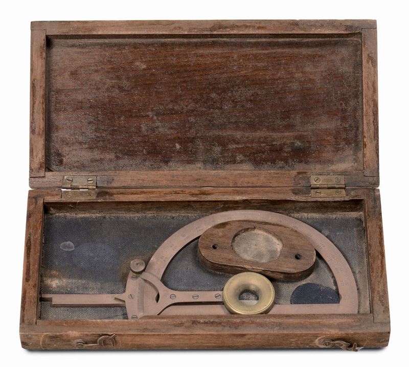 Goniometro con verniero, Inghilterra P. Orr & Sons ltd  - Asta Antiquariato e Dipinti Antichi - I - Cambi Casa d'Aste