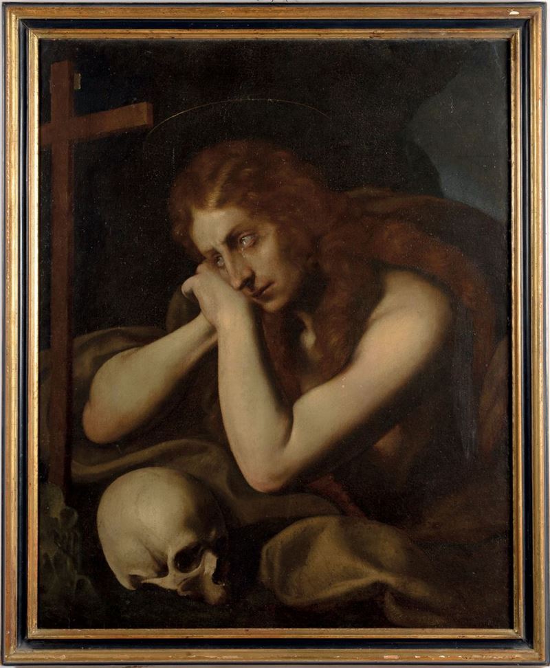 Carlo Ceresa (1609-1679), attribuito a Madonna Penitente  - Asta Antiquariato e Dipinti Antichi - I - Cambi Casa d'Aste