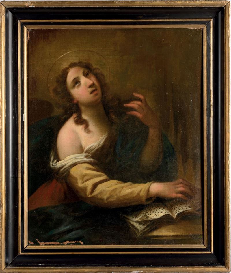 Scuola Fiorentina del XVII secolo Santa Cecilia  - Asta Antiquariato e Dipinti Antichi - I - Cambi Casa d'Aste