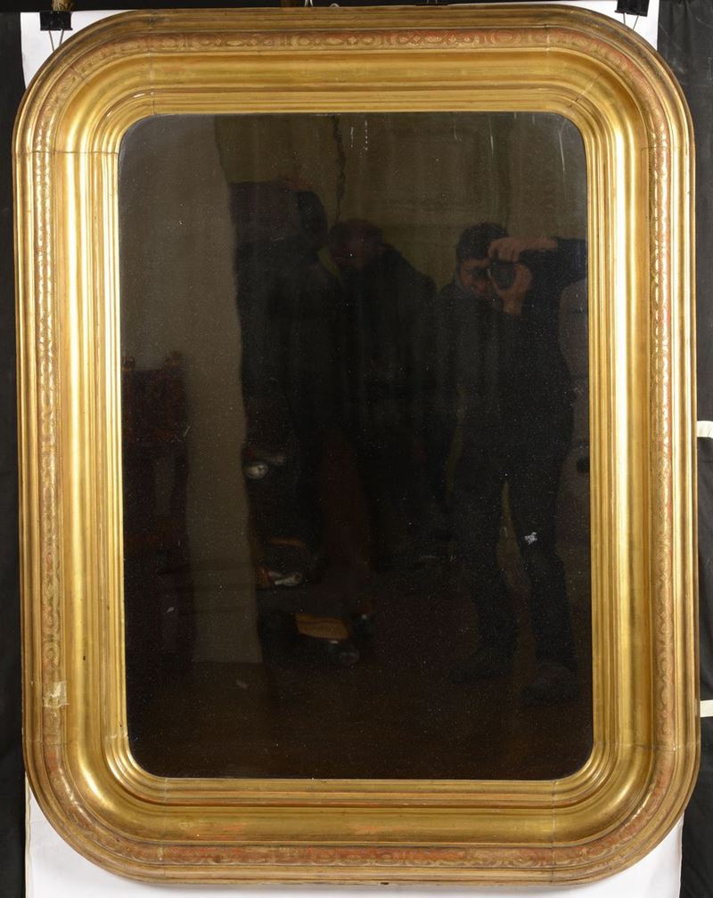 Specchiera in legno dorato, XIX secolo  - Auction Antique and Old Masters - I - Cambi Casa d'Aste