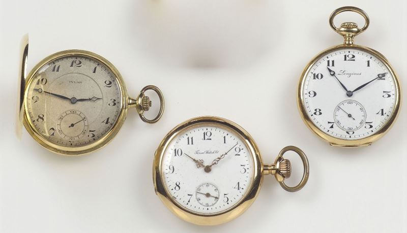 Lotto composto da tre orologi da tasca  - Asta Antiquariato e Dipinti Antichi - I - Cambi Casa d'Aste