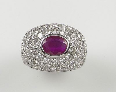 Anello Musone con Pavé di Diamanti