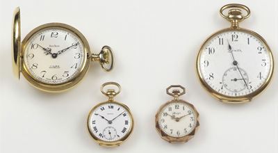 Lotto Composto da Quattro Orologi da Tasca