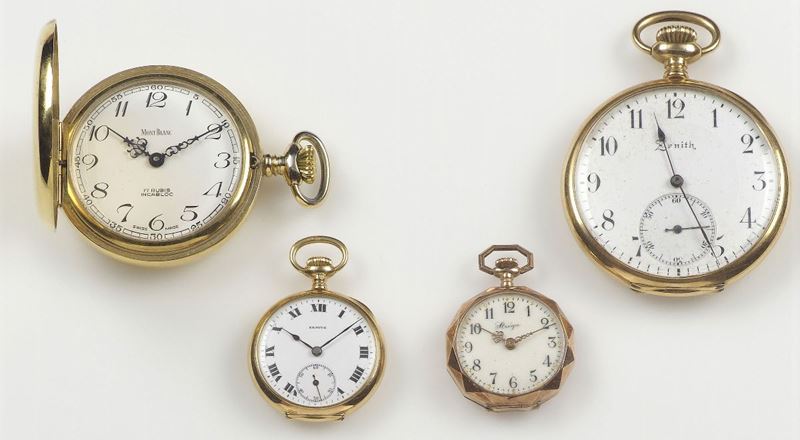 Lotto composto da quattro orologi da tasca  - Asta Antiquariato e Dipinti Antichi - I - Cambi Casa d'Aste