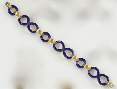 Bracciale con Smalto Blu