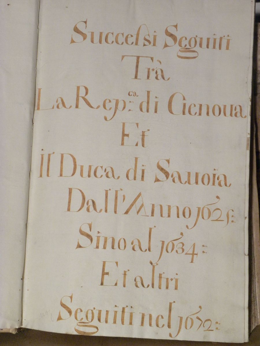 Genova- Manoscrittidescrizione Dell'origine della Libertà di Genova, Suoi Diversi Stati e Success...