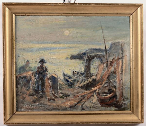 Mario Ciucci (1903-1968) Pescatori