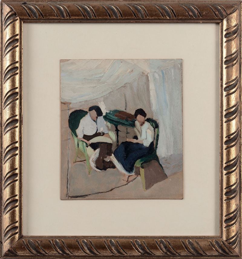 Eugenio Olivari (1883-1917) Lido d'Albaro  - Asta Antiquariato e Dipinti Antichi - I - Cambi Casa d'Aste