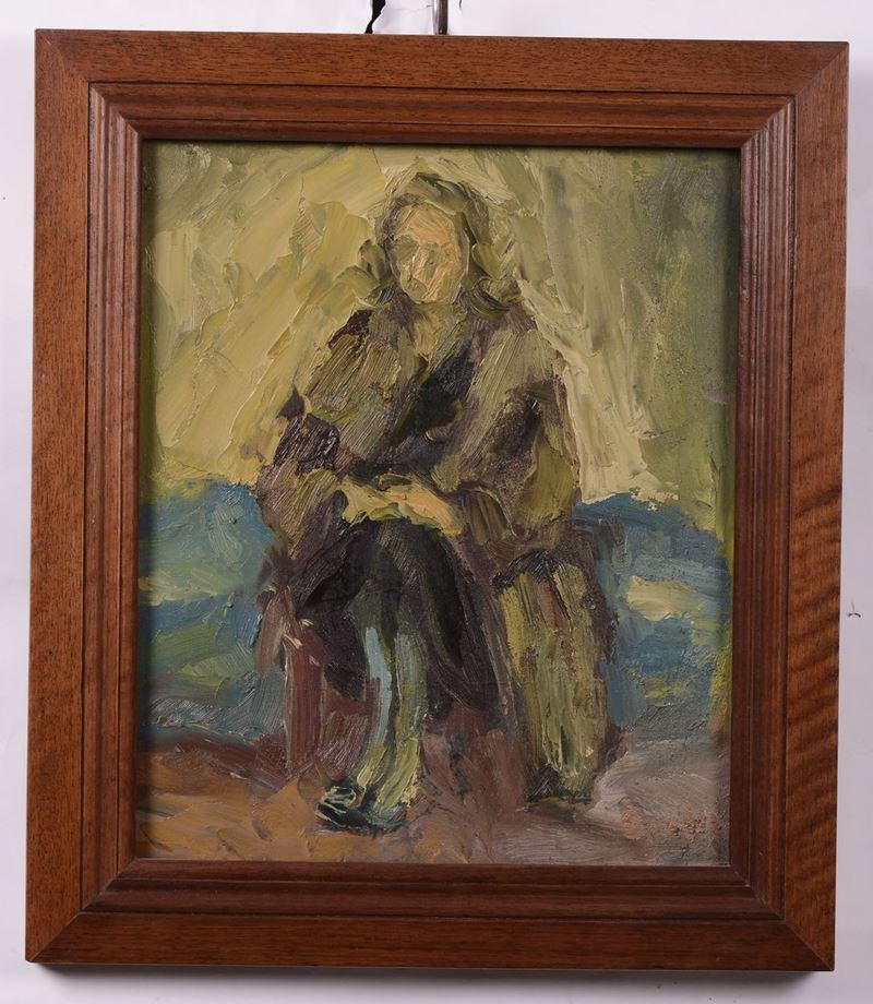 Rocco Borella (1920-1994) Ritratto  - Asta Antiquariato e Dipinti Antichi - I - Cambi Casa d'Aste