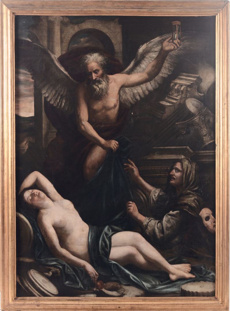 Scuola del XVIII secolo Allegoria del tempo  - Auction Antique and Old Masters - I - Cambi Casa d'Aste