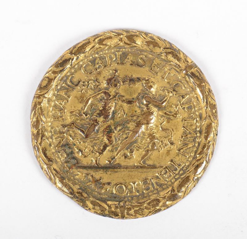 Medaglia in bronzo dorato  - Auction Antique and Old Masters - I - Cambi Casa d'Aste