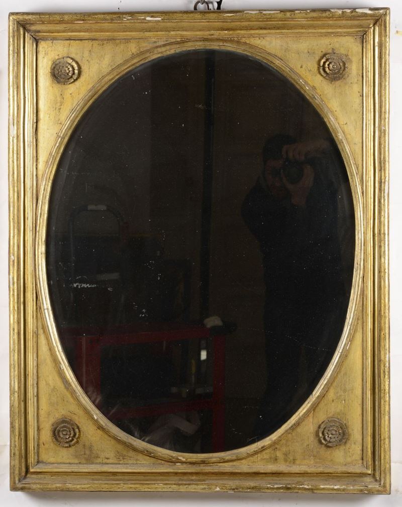 Specchiera in legno dorato, XIX secolo  - Auction Antique and Old Masters - I - Cambi Casa d'Aste