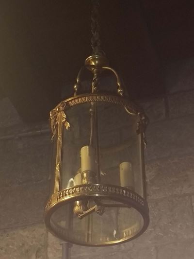 Due Lanterne in Bronzo Dorato, XIX Secolo