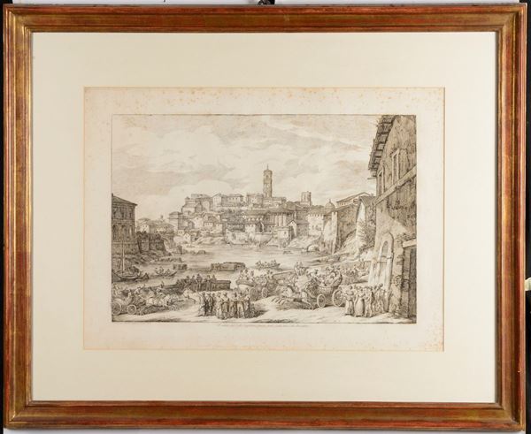 B. Pinelli Veduta di Roma, 1895