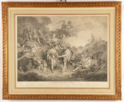 Coppia di Stampe Raffiguranti Scene Mitologiche