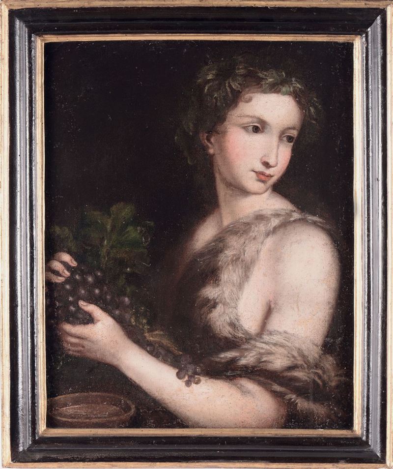 Scuola Toscana del XVII secolo Ritratto femminile  - Asta Antiquariato e Dipinti Antichi - I - Cambi Casa d'Aste