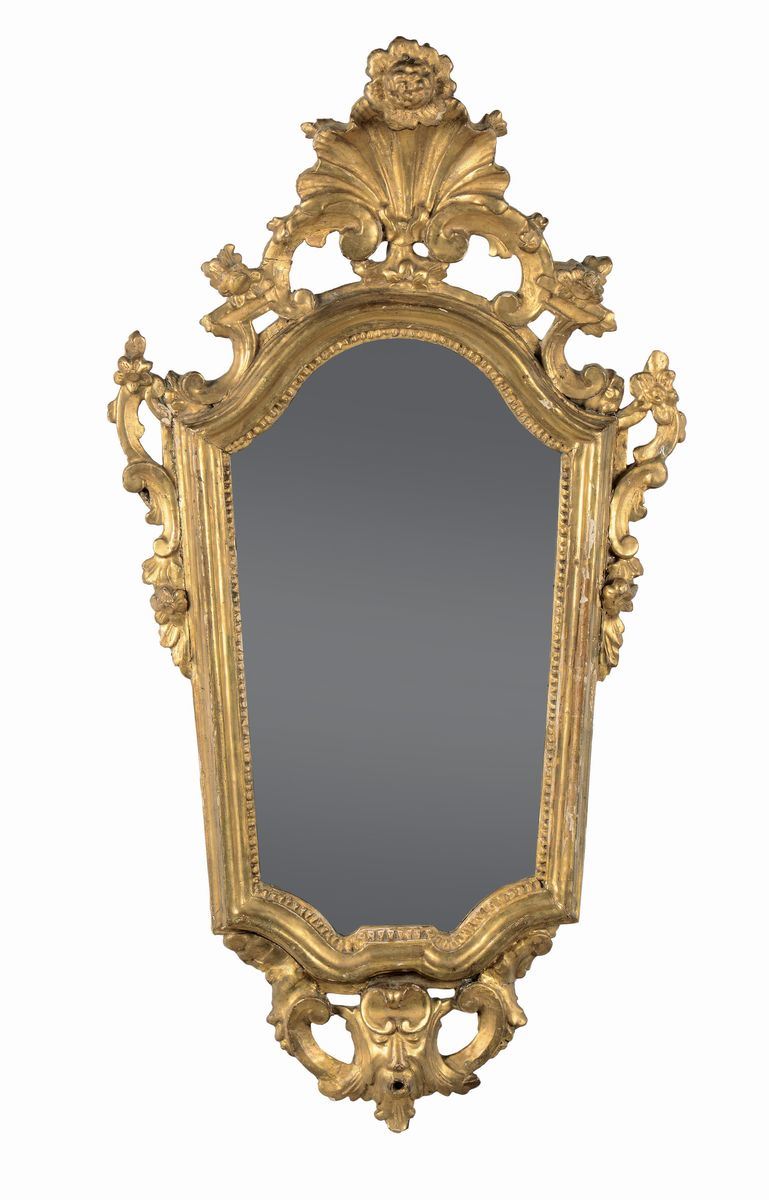 Ventolina in legno intagliato e dorato, XVIII-XIX secolo  - Auction Antique and Old Masters - I - Cambi Casa d'Aste