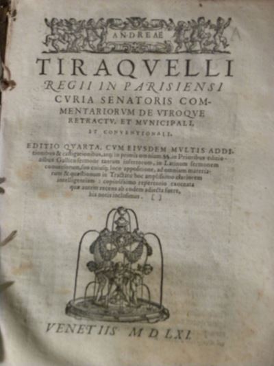 Giuridica - Cinquecentineandrea Tiraquelli