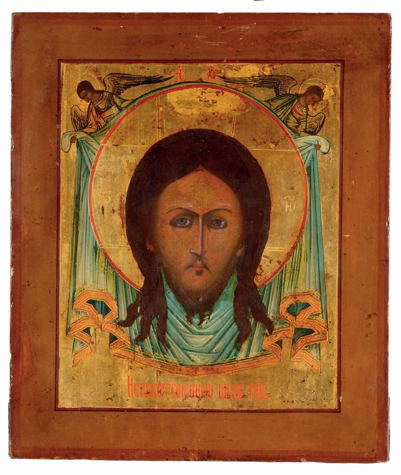 Icona raffigurante Mandilljon, XIX secolo  - Auction Antique and Old Masters - I - Cambi Casa d'Aste