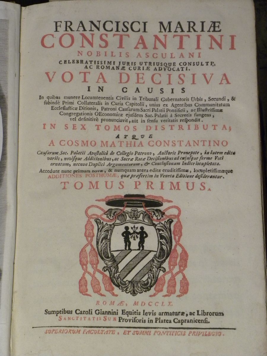 Giuridica - Edizioni '700constantini Francisci Mariae
