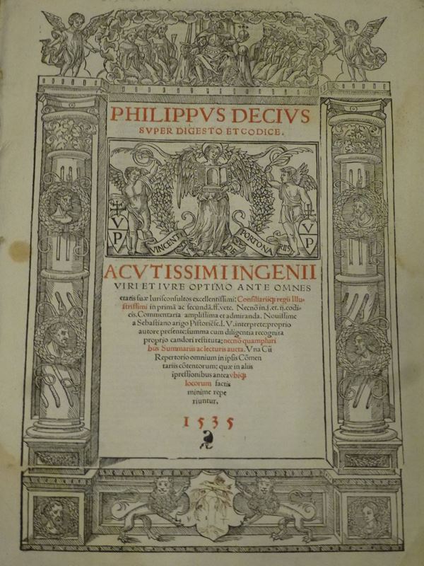 Giuridica - Cinquecentine Philippus Decius