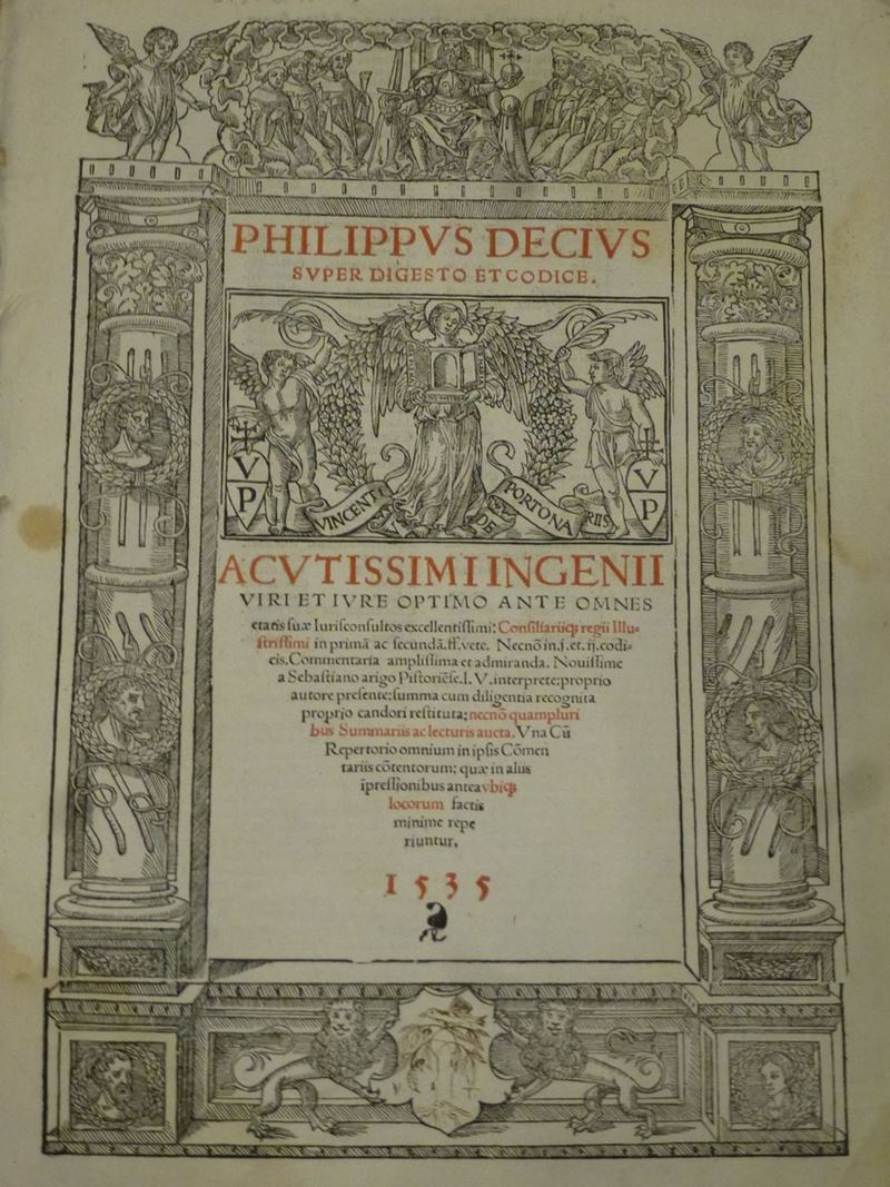 Giuridica - Cinquecentine Philippus Decius  - Asta Manoscritti e Libri Antichi e Rari - Cambi Casa d'Aste