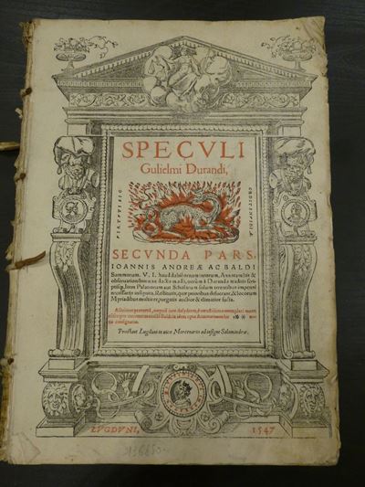 Giuridica - Cinquecentinegulielmi Durandi- Ioannis Andrea Ac Baldi