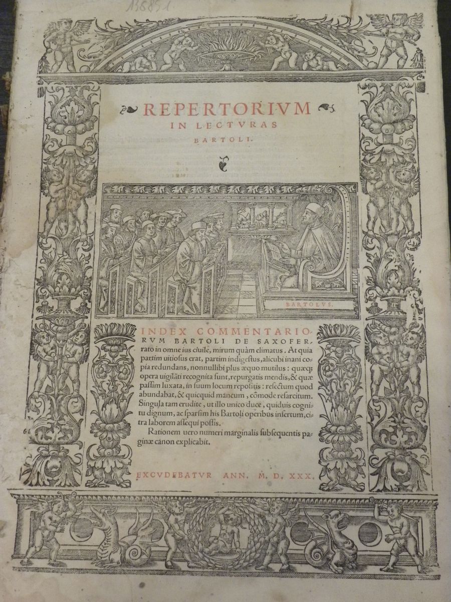 Giuridica - Cinquecentinebartoli De Saxoferrato
