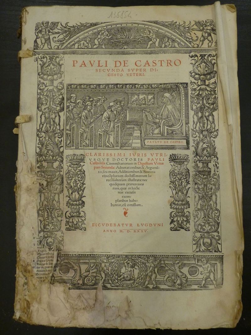 Giuridica - Cinquecentine Pauli De Castro  - Asta Manoscritti e Libri Antichi e Rari - Cambi Casa d'Aste
