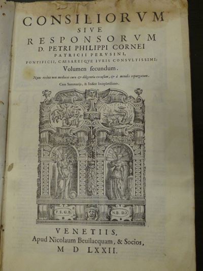 Giuridica - Cinquecentinepetri Philippi Cornei,