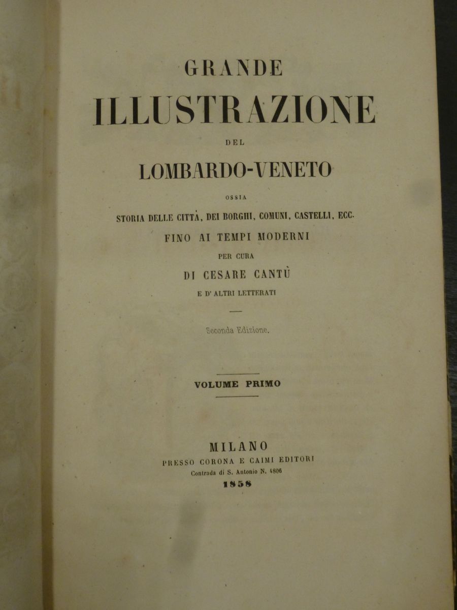 Lombardo Veneto- Cantùcesare Cantù