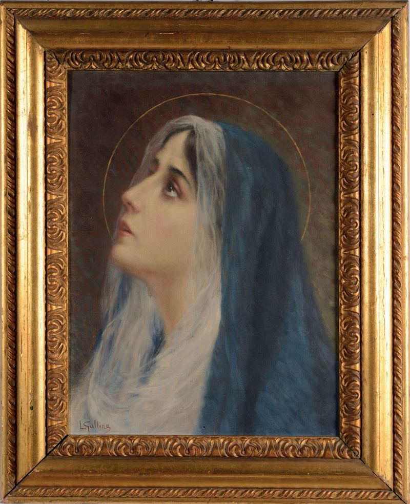 Luigi Gallina (1865-1931) Madonna  - Auction Furnishings from the mansions of the Ercole Marelli heirs and other property - Cambi Casa d'Aste