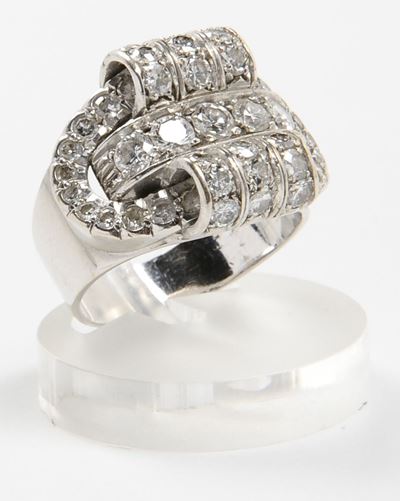 Anello con Diamanti. Anni '30 - '40