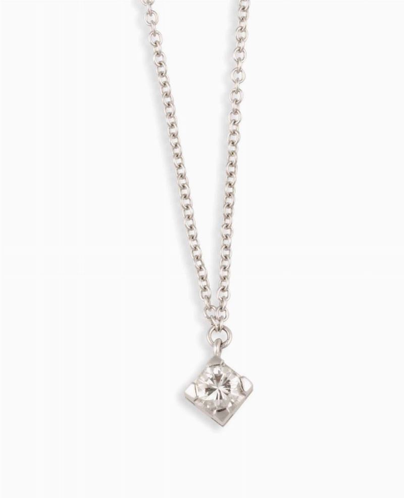 Diamond pendant  - Auction Vintage, Jewels and Bijoux - Cambi Casa d'Aste