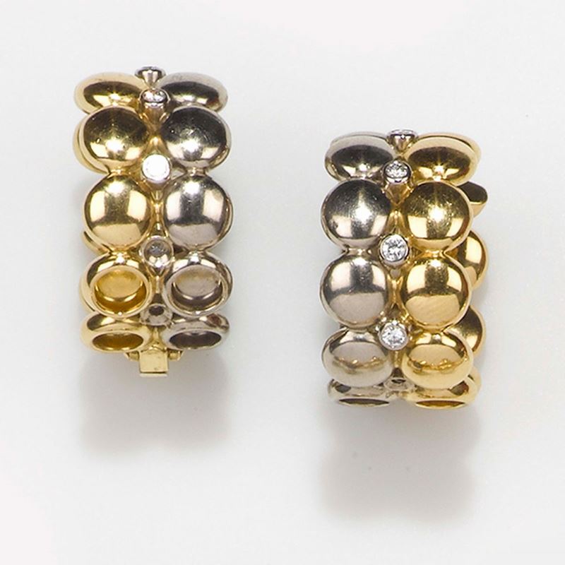 Cartier, orecchini con diamanti  - Asta Fine Jewels - II - Cambi Casa d'Aste