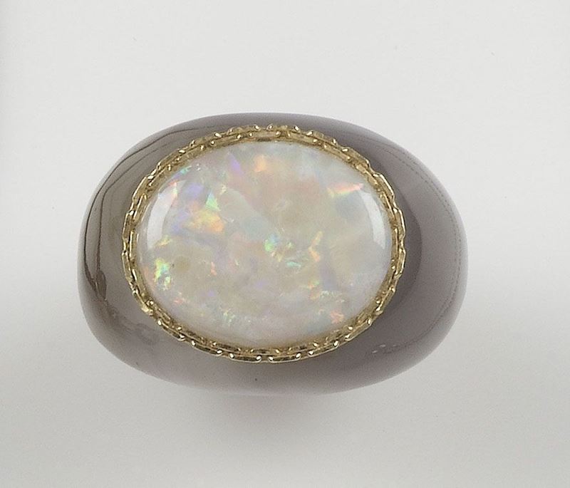 Anello con opale  - Asta Antiquariato e Dipinti Antichi - I - Cambi Casa d'Aste
