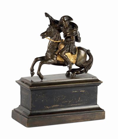 Scultura in Bronzo di Napoleone a Cavallo, Francia XIX Secolo