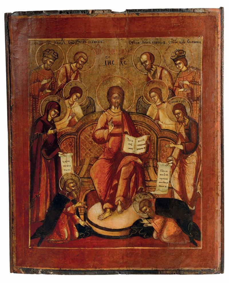 Icone raffigurante Santi, XVIII secolo  - Auction Antique and Old Masters - I - Cambi Casa d'Aste