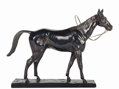 Cavallo da Corsa in Bronzo, Rochard, Francia XIX-XX Secolo