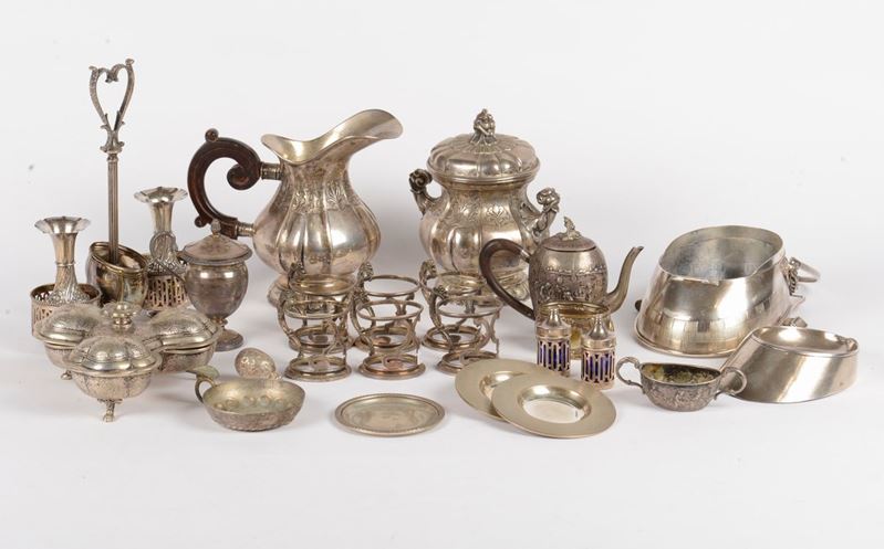 Gruppo di oggetti in argento  - Auction Antique and Old Masters - I - Cambi Casa d'Aste