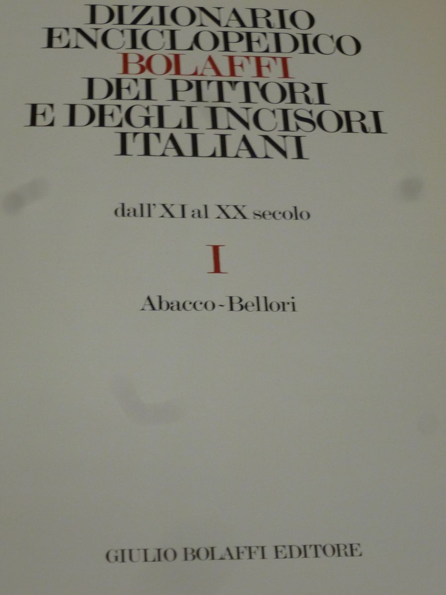 Arte- Dizionario Bolaffim. Boskovits, G. Briganti, M. Fagiolo