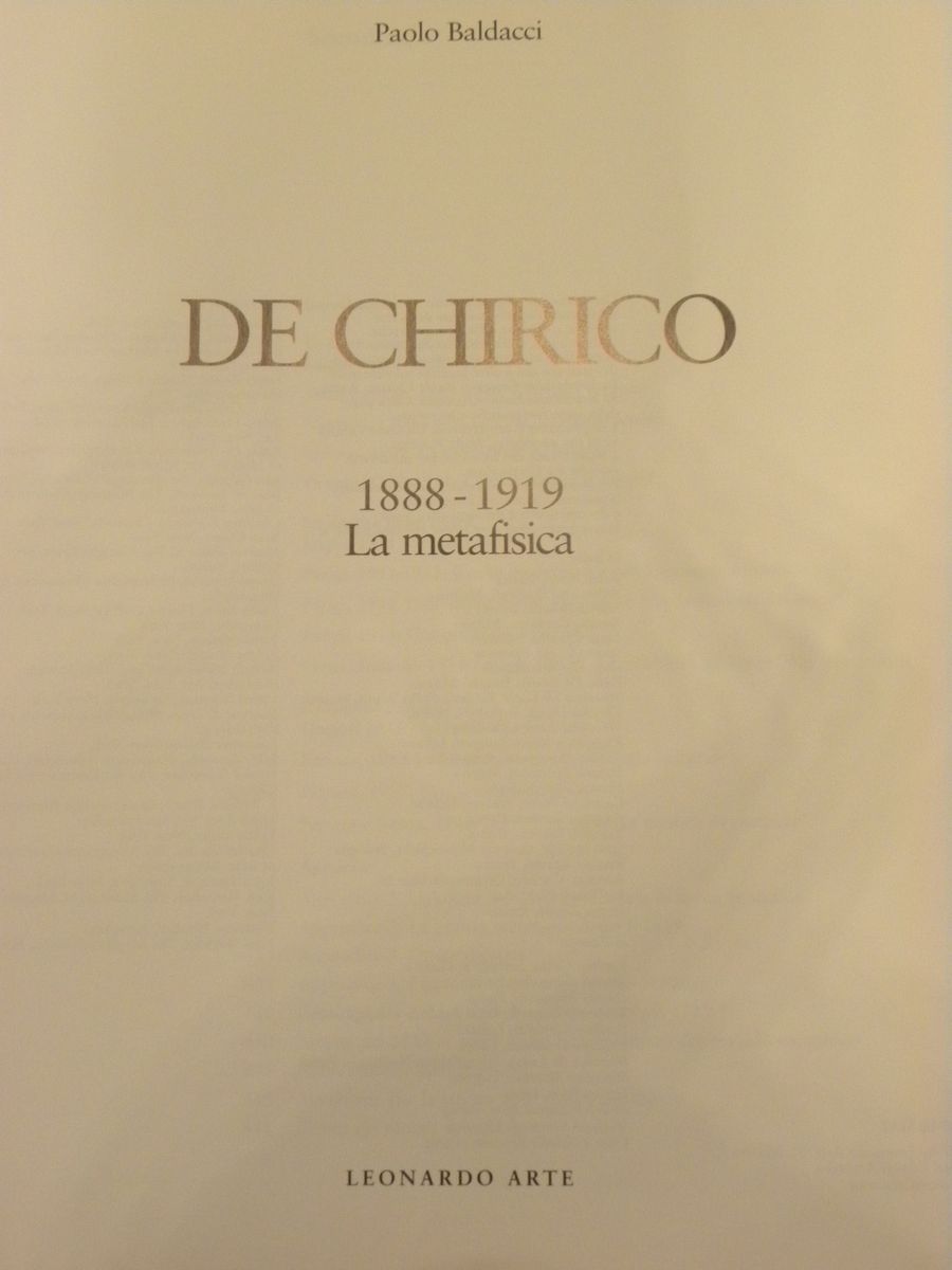 De Chirico- Monografiede Chirico