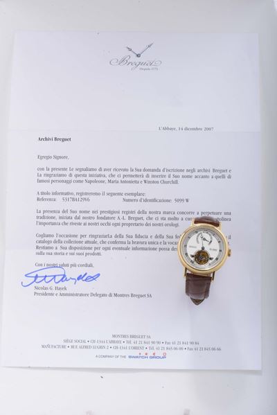 Breguet Tourbillon, Orologio da Polso