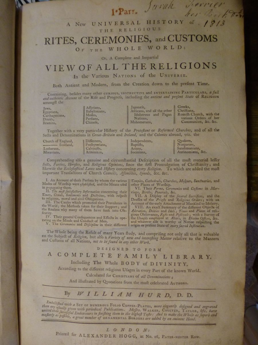 Cerimoniali- Religionewilliam Hurd