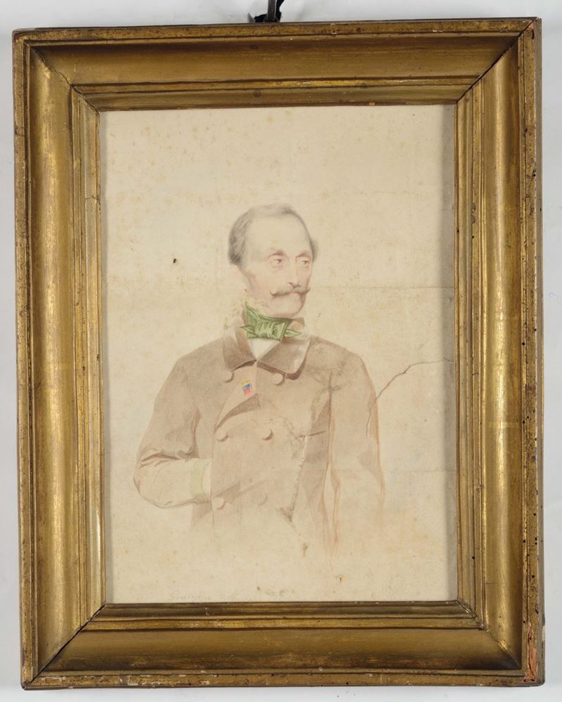 Anonimo del XIX secolo Giuseppe Mazzini  - Asta Arredi dalle dimore degli eredi Ercole Marelli e altre provenienze - Cambi Casa d'Aste