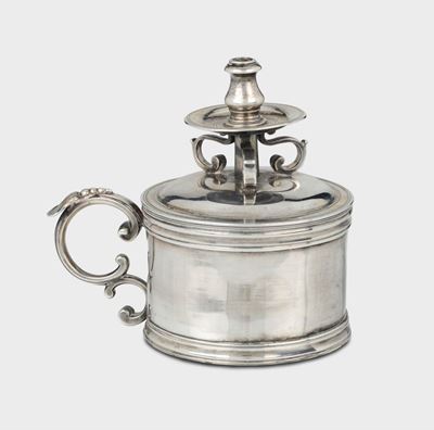 Stoppiniera in Argento Fuso, Sbalzato e Cesellato, Argentiere Benedetto Ranieri (1767-1784), Bolo...