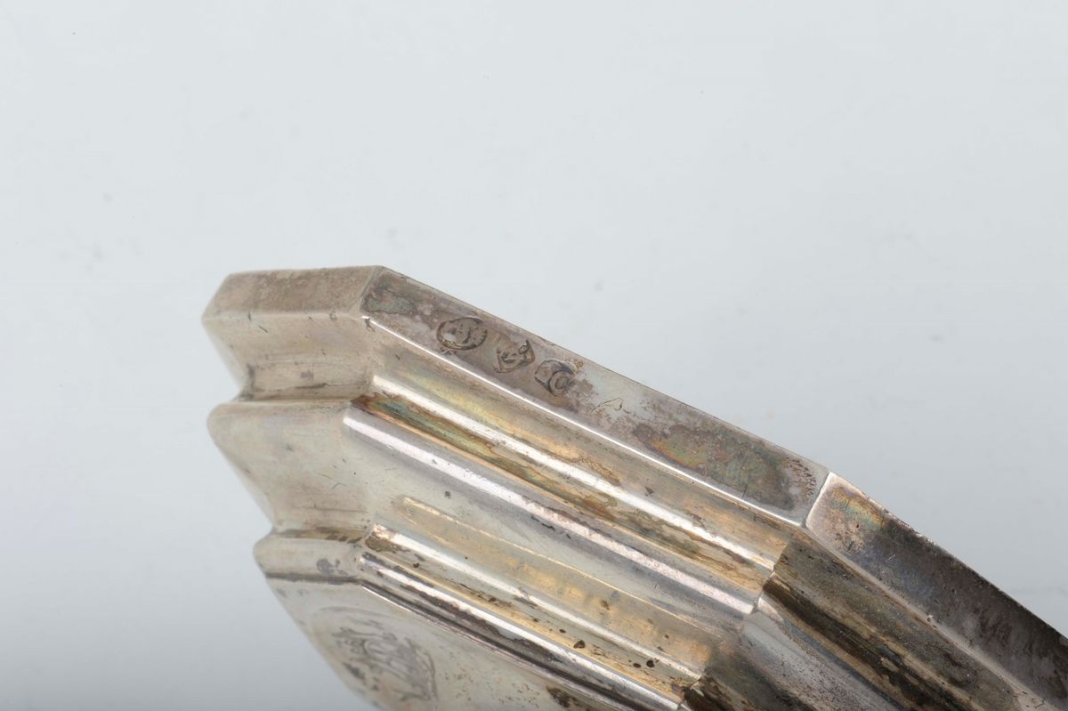 Candeliere in Argento Fuso, Sbalzato e Cesellato, Punzone della Balzana per Siena in Uso dal 1670...